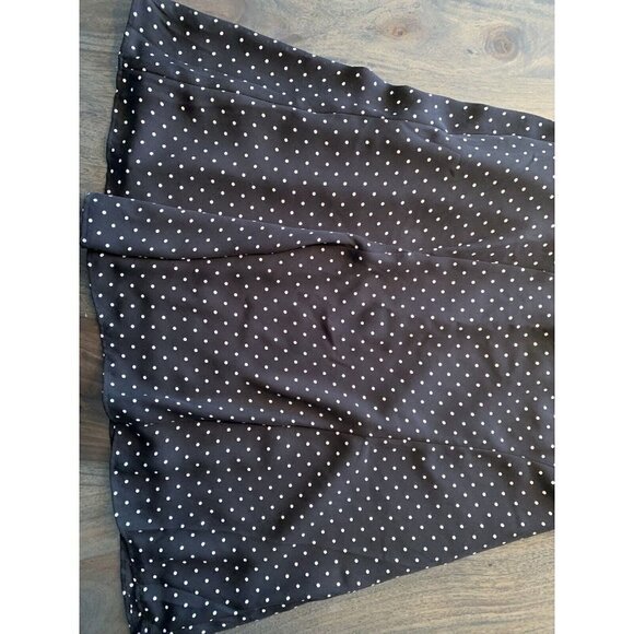 Black/White Polka Dot Dress Size 8 Petite Ann Taylor LBD Little Black Dress - Picture 8 of 11